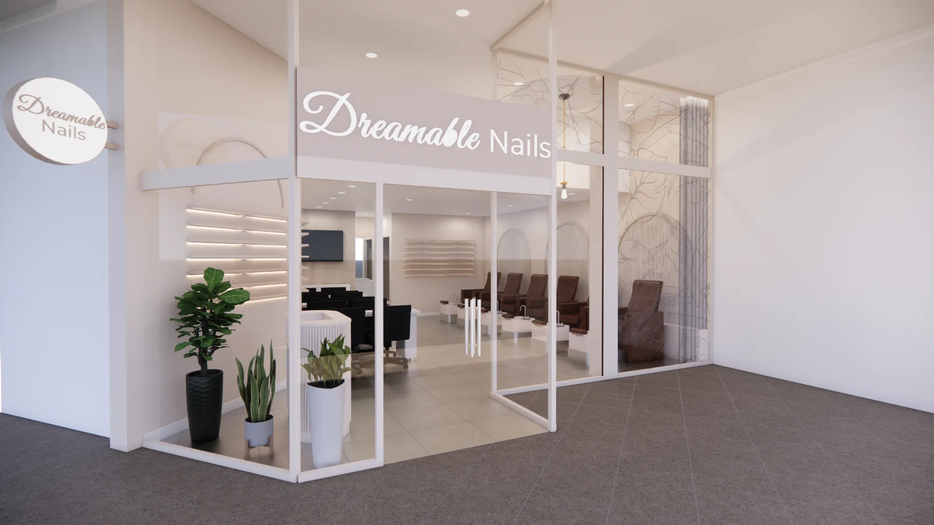 Dreamable Nail — shopfront, IDG Design
