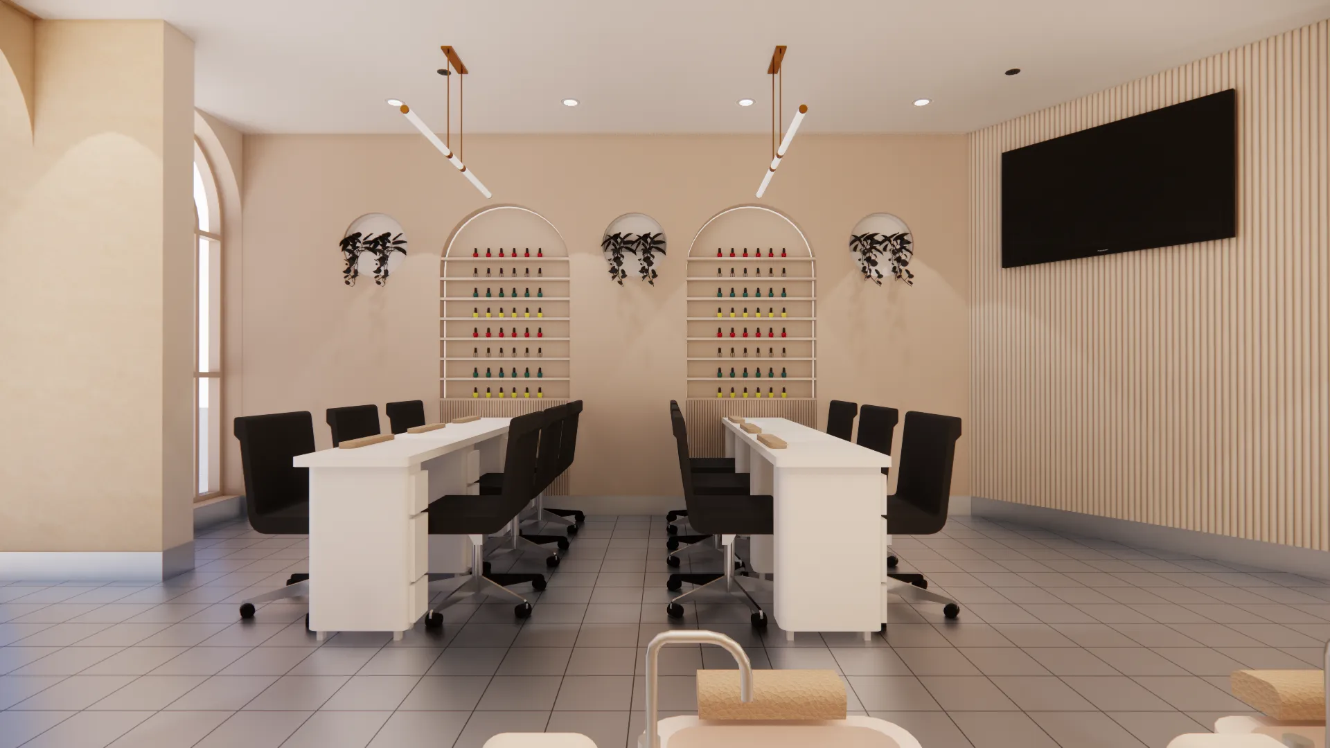 Vanity Nails Carlingford — salon interior, IDG Design