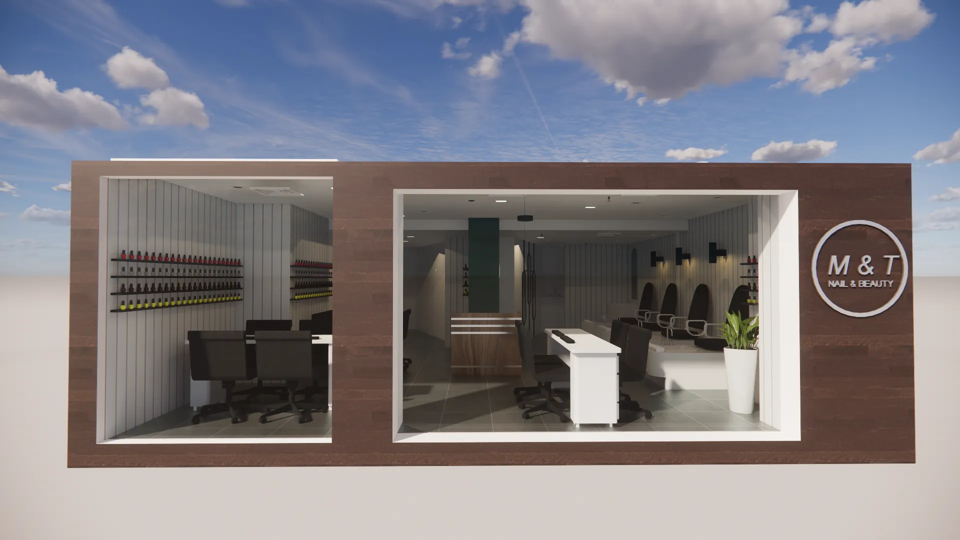 M & T Beauty Nail — shopfront, IDG Design