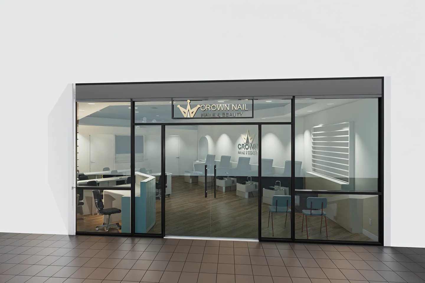 Crown Nail Berowra — shopfront, IDG Design