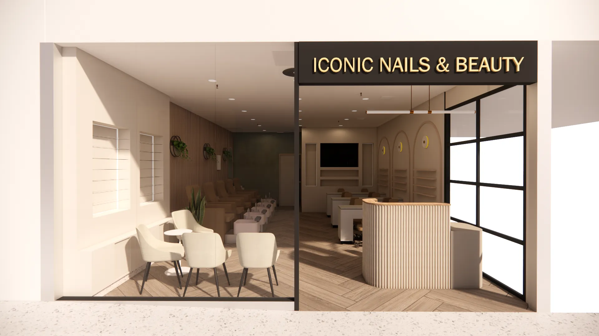Nail at Taree — Interior view, IDG Design