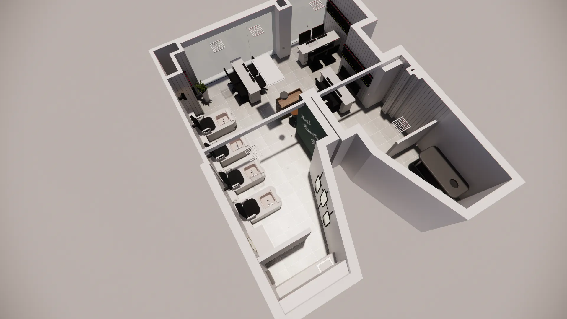 M & T Beauty Nail — Interior view, IDG Design