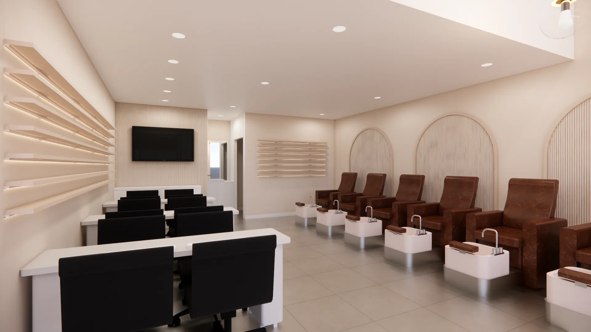 Dreamable Nail — Interior view, IDG Design