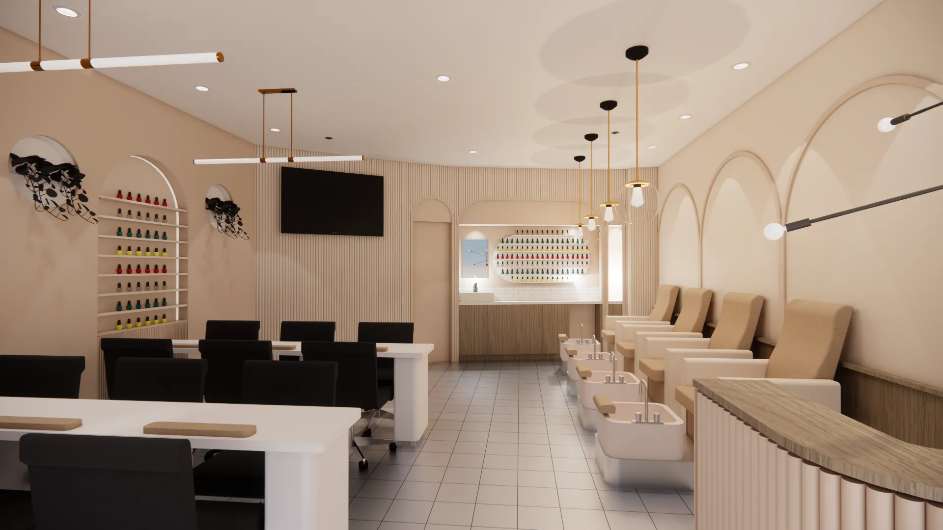 Vanity Nails Carlingford — Interior view, IDG Design