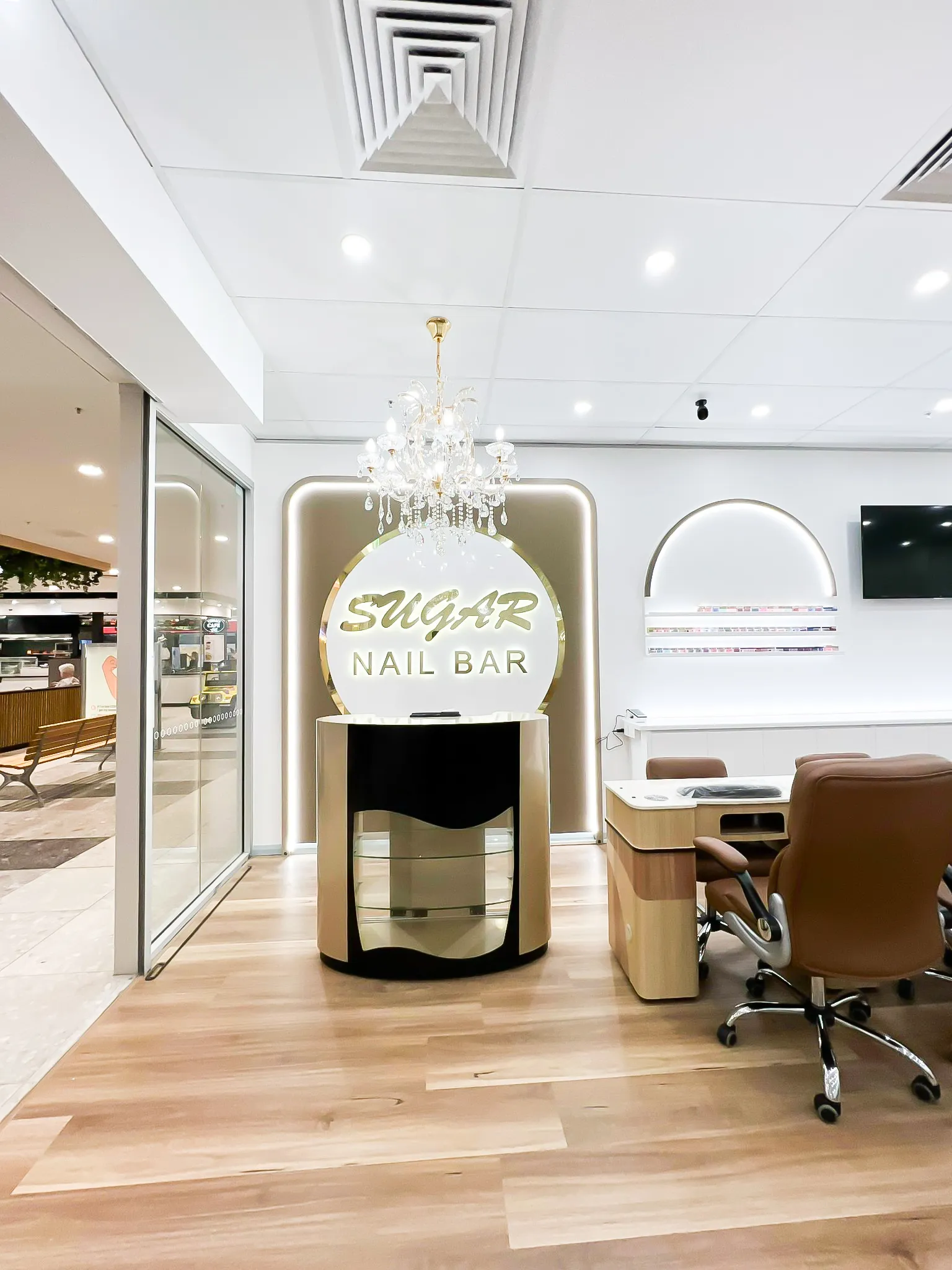 Sugar Nail Bar — Interior view, IDG Design