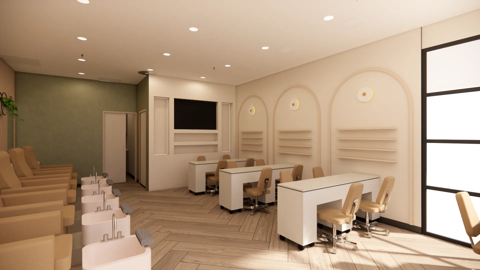 Nail at Taree — Interior view, IDG Design