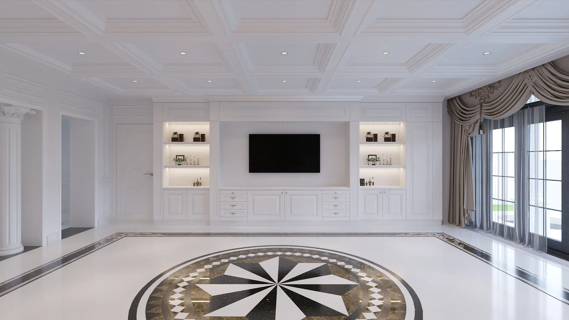 Skyline Double Storey Residence — Sitting room, alternate view, IDG Design