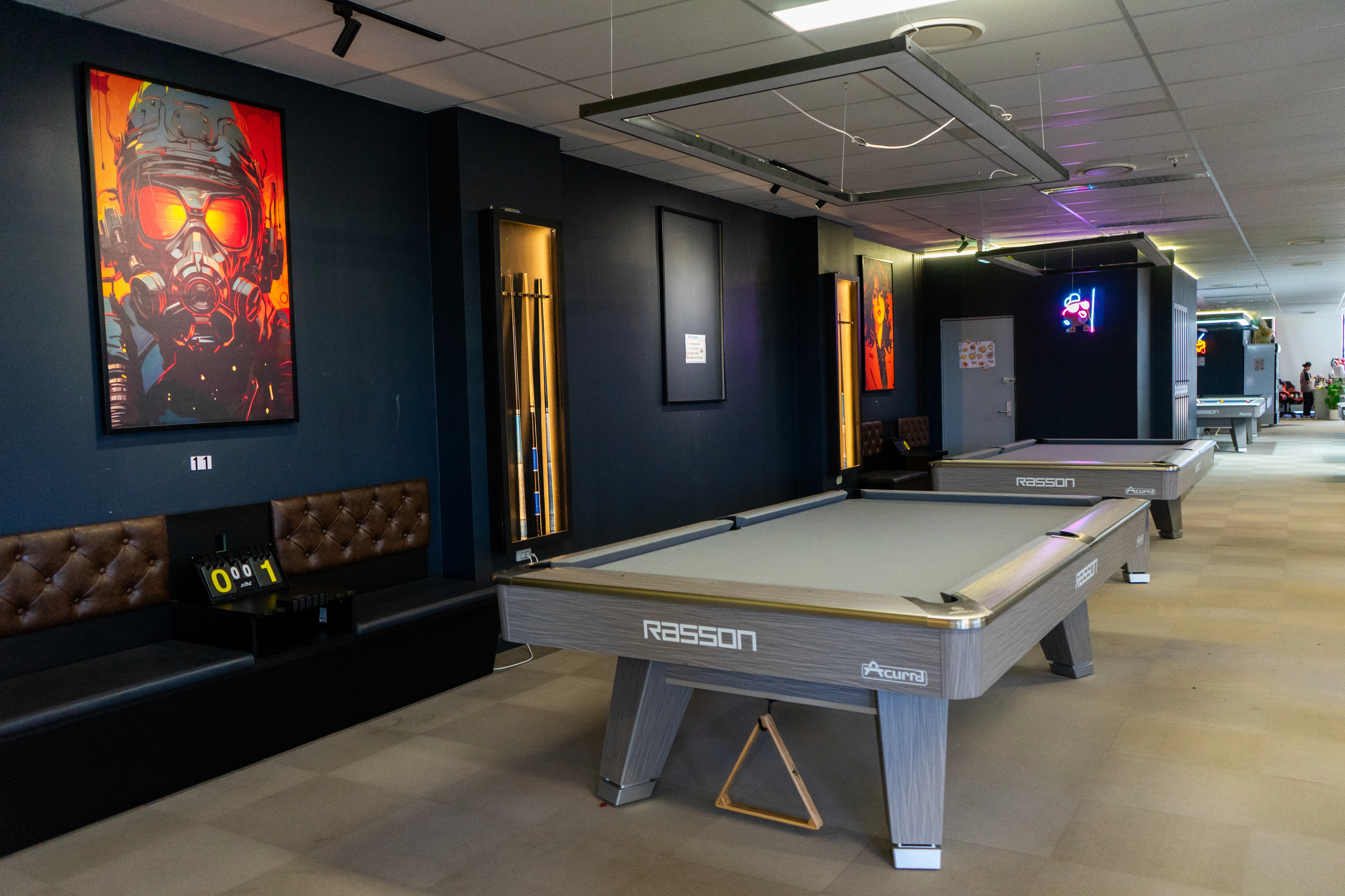 Ace Billiards Club — Interior view, IDG Design