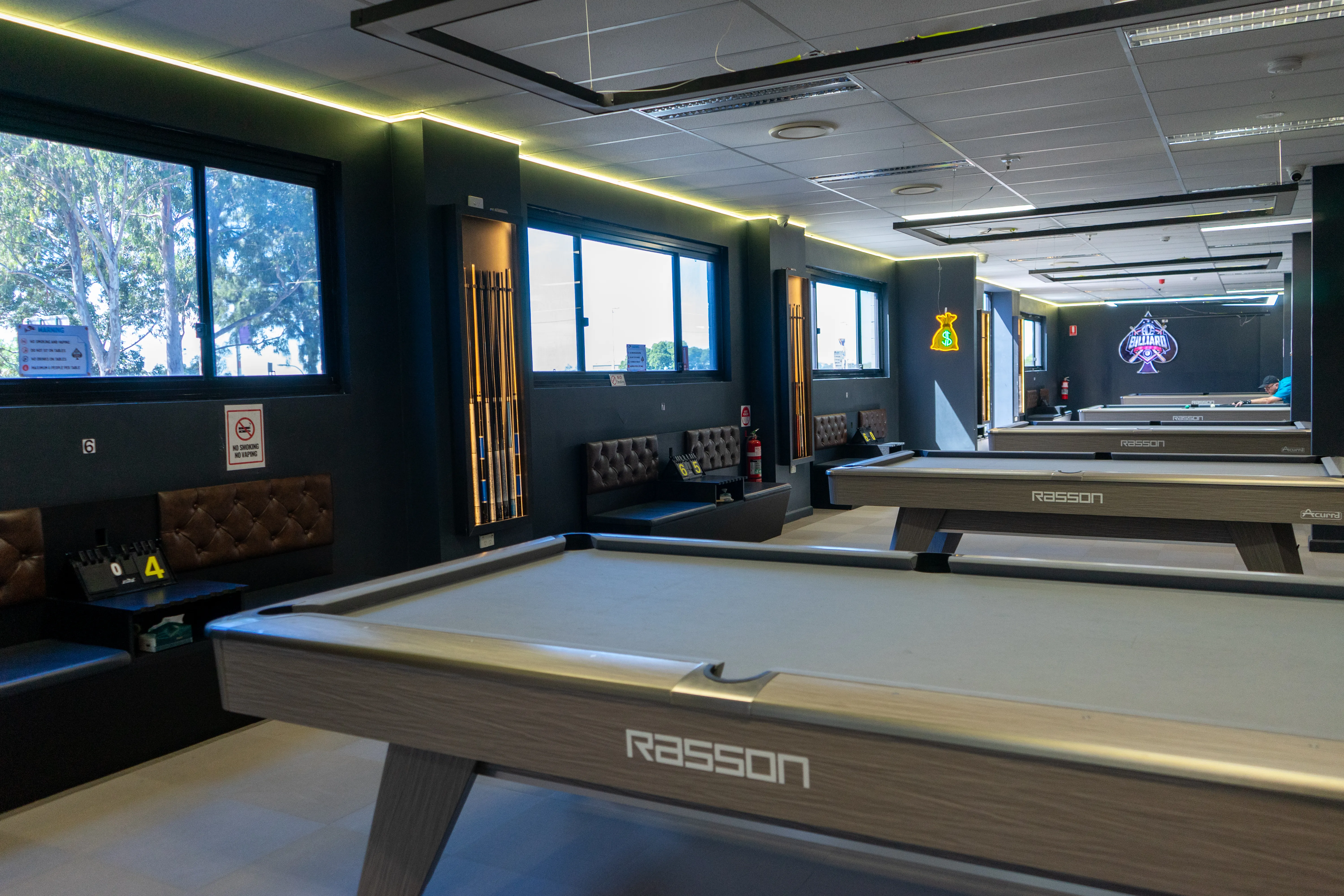Ace Billiards Club — Interior view, IDG Design