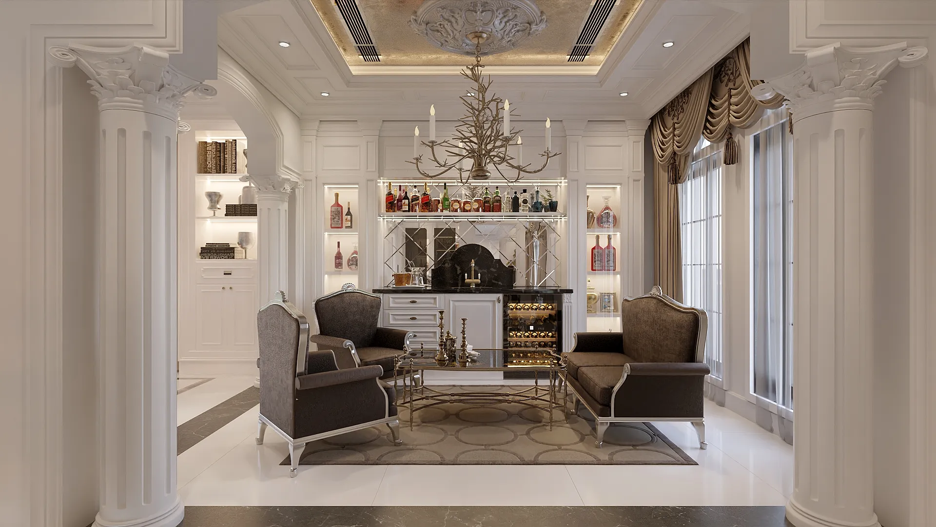 Skyline Double Storey Residence — Lounge room, IDG Design