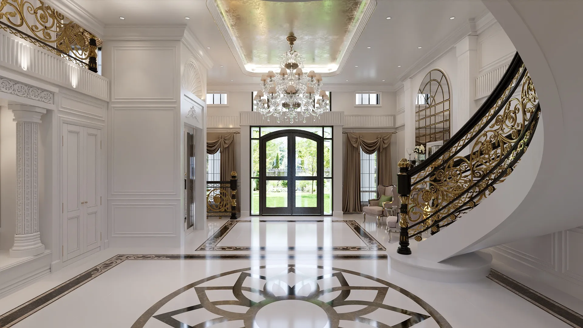 Skyline Double Storey Residence — Hall, IDG Design