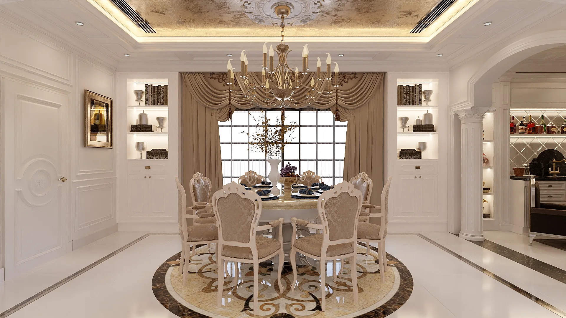 Skyline Double Storey Residence — Formal dining room, IDG Design